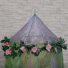 Flor rosa decoración cama dosel niños niñas estrella favorita princesa interior cama cortina mosquitera