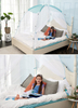 Tienda de campaña con mosquitera emergente y fácil instalación y dosel de cama portátil
