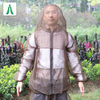 Chaqueta de red de insectos de poliéster duradero para exteriores, traje de mosquito para el cuerpo, chaquetas de insectos de red para mosquitos