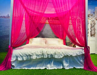 Cozy Four Corners Princess Bed Canopy Lujoso Mosquito Net Decoración Accesorios