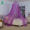 Toldo de cama con mosquitera púrpura para decoración de habitación de niña bonita tamaño Queen a la moda