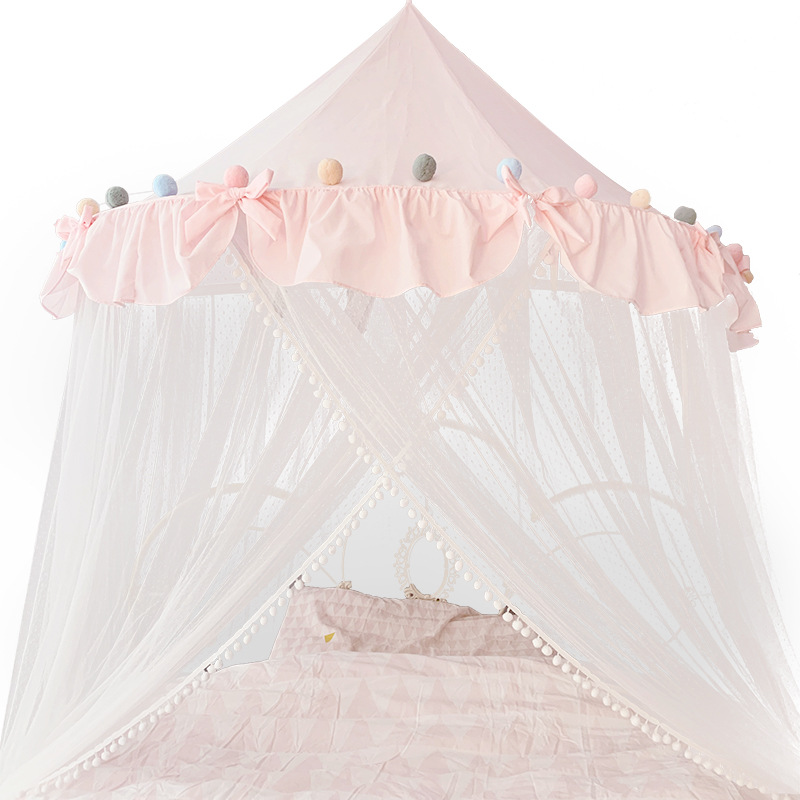 2020 nuevo estilo que no necesita instalación cúpula tienda cama cortina interior hogar princesa cama dosel mosquitera para niña cama infantil