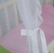 Toldo derecho protegido suave de la cama del pesebre de los niños del bebé con el cordón de la decoración
