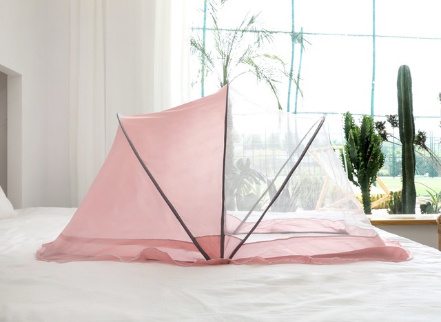 Mosquiteras de cuna de gran oferta, toldo de protección plegable para cama de bebé