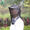 Poliéster de insectos Durable Camping Mosquito negro Red de cabeza
