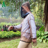Chaqueta de mosquitera de poliéster con trajes de cuerpo de red de insectos de cabeza