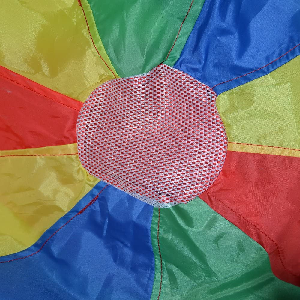 Rainbow Parachute Soft Toy Tents Plegable Kids Play Game Toy con asas