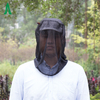 Poliéster de insectos Durable Camping Mosquito negro Red de cabeza