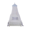 Nuevo estilo, fabricante de China, hecho con parche de estrella azul, 100% malla de poliéster, red de cama para niño, mosquitera colgante para bebés