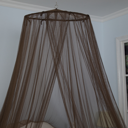 2020 Mosquitera de malla de cortina colgante de fácil instalación marrón superior circular