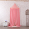 Toldo de cama colgante de encaje con forma de aguja rosada estilo princesa 2020 para niños