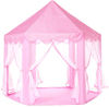 Princess Tent Bonus Star Lights Girls Gran hexágono Playhouse Kids Castle Play Tent para niños