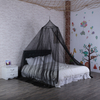 Precio de fábrica Buena calidad 100% Poliéster Tamaño grande Cama doble Mosquitera negra