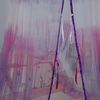 2020 Nuevo estilo Distintivo Tie-Dye Round Top Hanging Mosquito Mesh Net