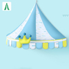 Tienda de pared de color azul con dosel de pared para cama colgante para niños