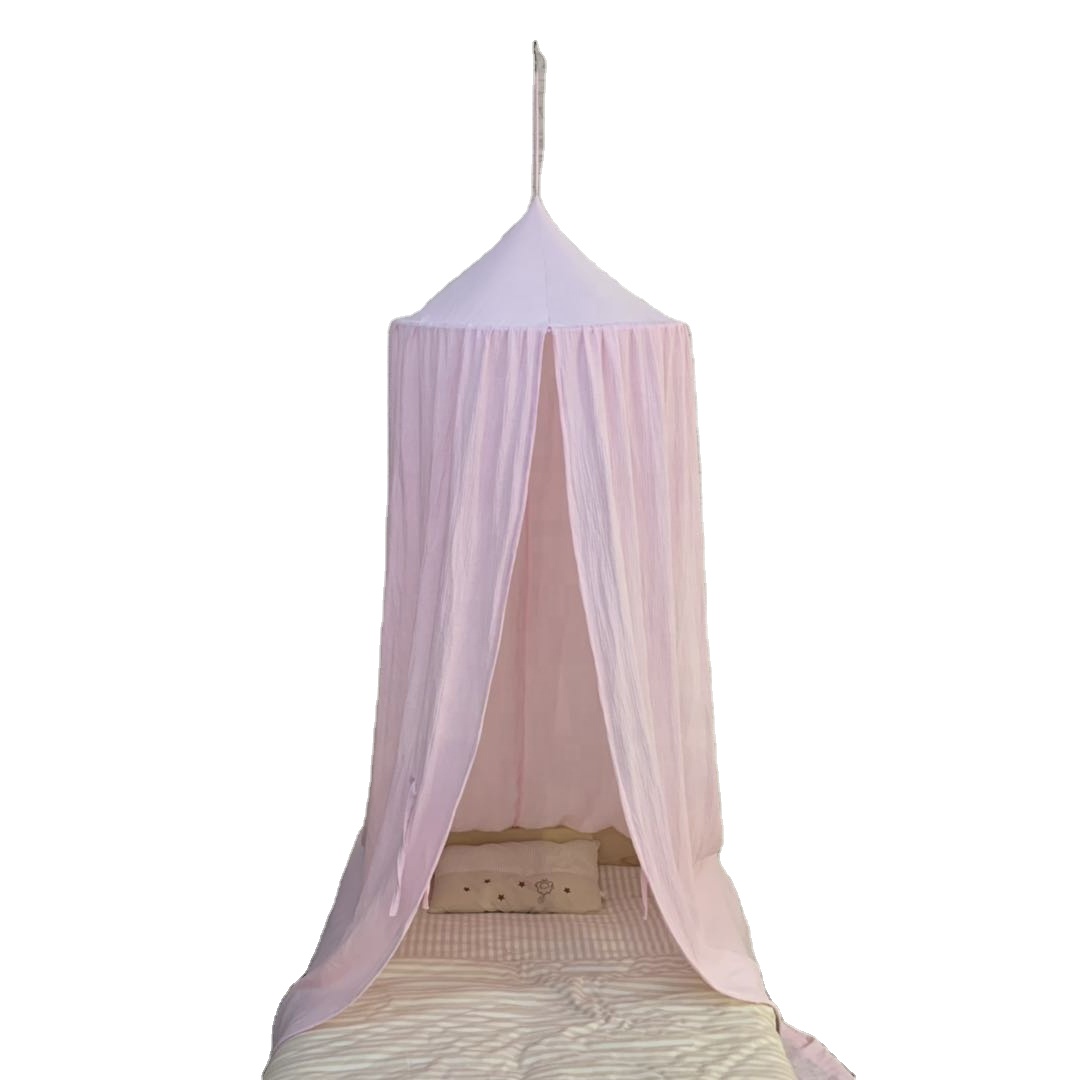 Material de algodón 100% de alta calidad, toldo para mosquitos con redes protegidas para bebés, para camas de niños