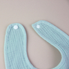 Paños de baba de hombro 100% algodón orgánico con toalla absorbente de rizo en el respaldo Baberos de algodón unisex para bebé