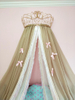 Corona cama cortina princesa nórdico Retro doble borla europeo decorativo cabecera Fondo mosquiteras