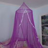 La mosquitera más Popular con lazo de aguja púrpura, decoración de serpentina, dosel para cama, decoración de habitación de niña, mosquitera para bebé