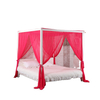 Juego de mosquitera elegante colgante Cortinas de poste de cuatro esquinas Cama con dosel Mosquitera para dosel de cama