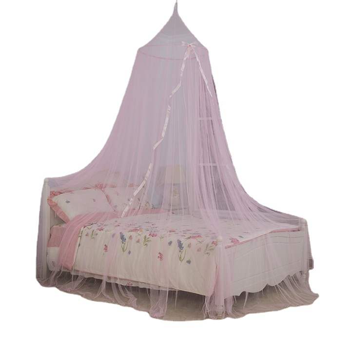 2020 nuevo producto niñas colgando cama dosel cinta de seda mosquiteras