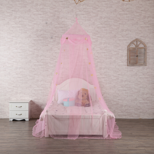 Nuevo diseño princesa niñas cama dosel colgante mosquiteros circulares