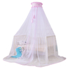 Vertical General Color sólido Simple dibujos animados 100% poliéster transpirable tela cúpula cuna mosquitera recién nacido bebé mosquitera