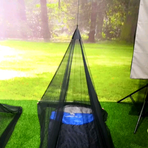 Mosquitera impermeable al aire libre estilo pirámide de tienda de cama individual para ir de excursión a acampar