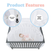 Evite que el bebé salga Seguridad Pop Up Baby Cuna Canopy Cover Tent Crib Net