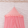 Toldo de cama colgante de encaje retráctil con aguja rosa estilo princesa 2020 para niños
