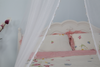 Mosquitera plegable con dosel de cama de cuentas cónicas para una fácil instalación uso para decoración o anti-insectos