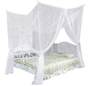 Toldo de cama de red con protección contra mosquitos elegante con poste de cuatro esquinas King Size blanco