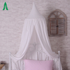 Decoración del hogar cúpula colgante algodón princesa niñas cama blanca dosel para niños