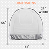 Cubierta de dosel para cama de cuna de seguridad para bebés, carpas emergentes para bebés con ventana de visualización