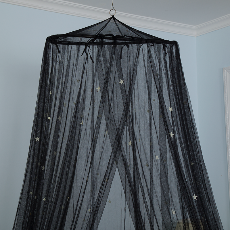 Resplandor en la oscuridad Cama para niños Canopy Baby Cuna Play Tent Fairy Light Stars Gran mosquitera