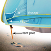 Carpa de playa para 1-2 niños resistente a los rayos UV Carpa emergente automática para exteriores
