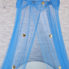 2020 Popular estilo Gloden estrellas decoración circular azul colgante mosquitera