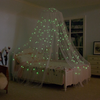 Toldo de cama que brilla en la oscuridad, toldo colgante para cama grande, carpa para dormitorio de niños, carpa con luces de estrellas, mosquitera ideal para dormitorio