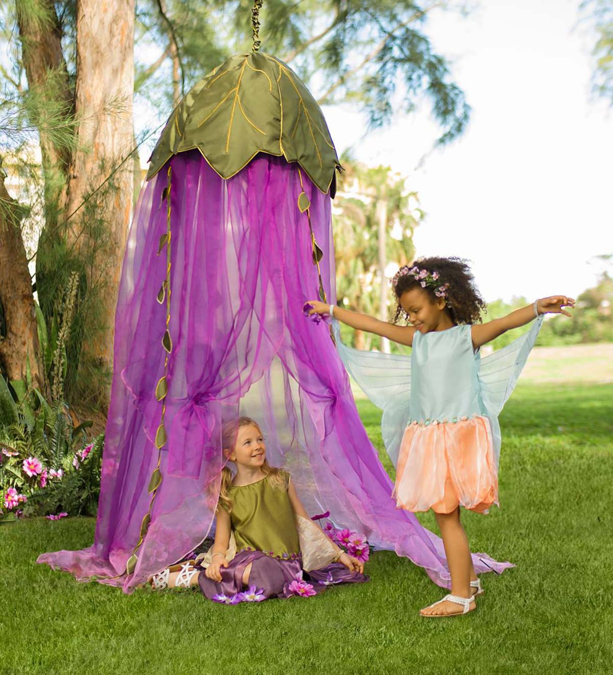 Nueva INS Purple Grape Children's Mosquito Net Estilo nórdico Carpa interior para niños Baby Net Berenjena Paraguas Carpa