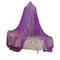 La mosquitera más popular con morado Spire Bow Ribbon Streamer decoración cama dosel niña habitación decoración bebé mosquitera