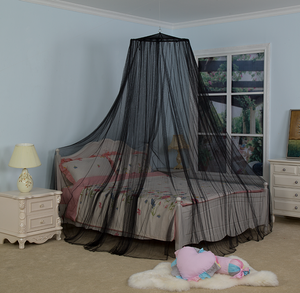 Decoración interior para niños negro rey gasa amarilla mosquitera cama dosel