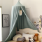 Comercio al por mayor de cortinas de cama de cúpula de algodón para niños con toldo de cama de sombreado decorativo