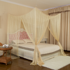 Fabricante de China, 100% poliéster, venta al por mayor, forma rectangular, cama doble interior, colgante, mosquitera tamaño King Queen