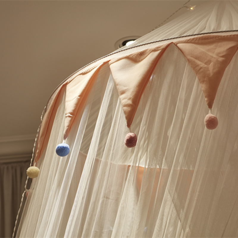 Cúpula princesa viento palacio cortina gasa instalación libre mosquitera